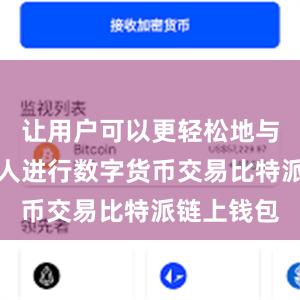 让用户可以更轻松地与朋友和家人进行数字货币交易比特派链上钱包